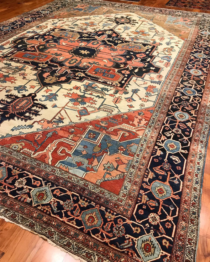 heriz persian rug provided by hadi maktabi gallery