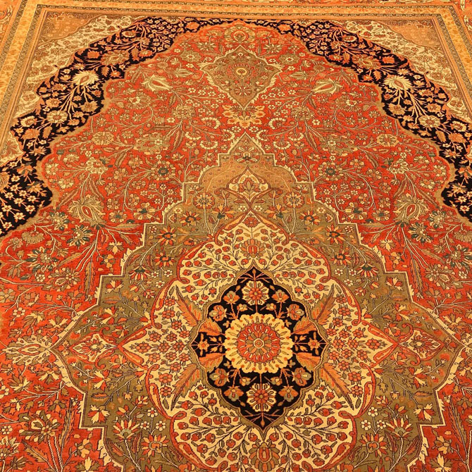 kashan persian rug provided by hadi maktabi gallery