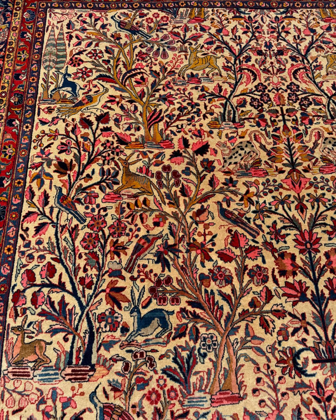 kashan persian rug provided by hadi maktabi gallery