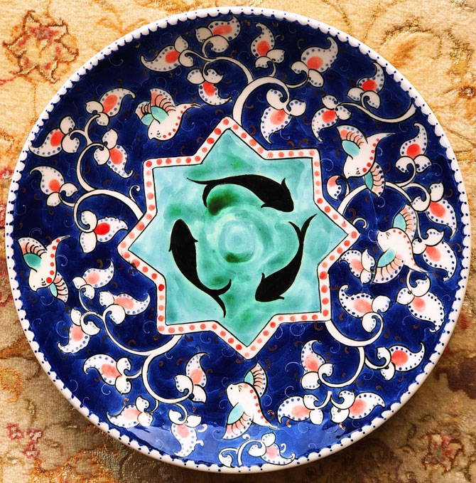 persian handicrafts provided by elnaz iranpak ceramic studio