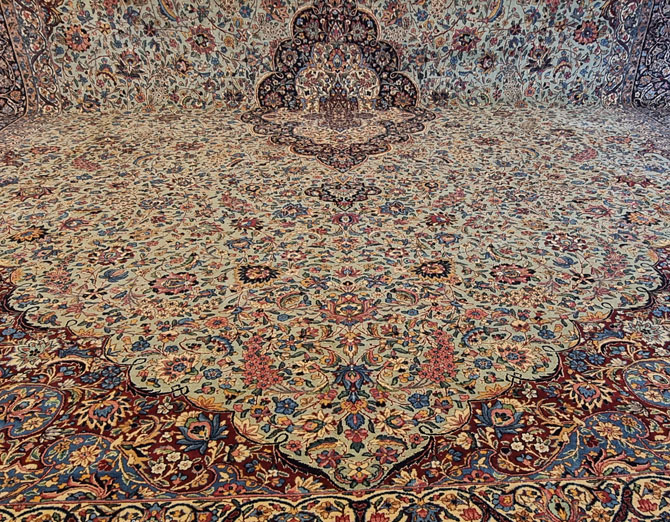 kerman persian rug provided by heravi carpet