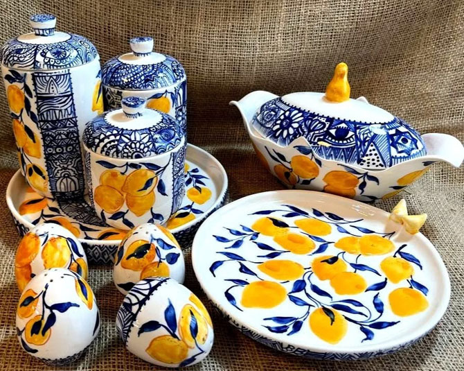 persian handicrafts provided by asal hadizadeh ceramic studio