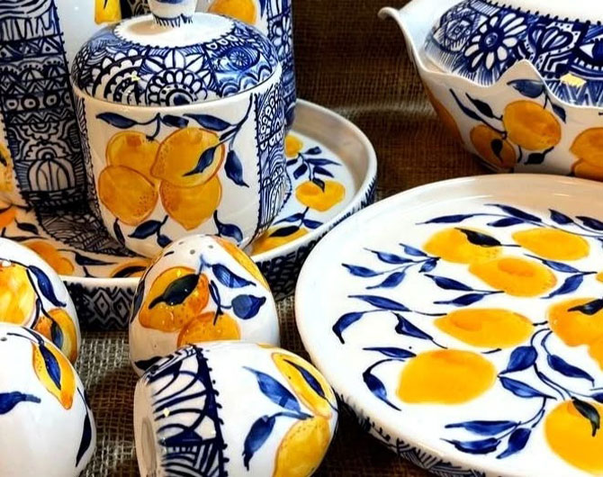 persian handicrafts provided by asal hadizadeh ceramic studio