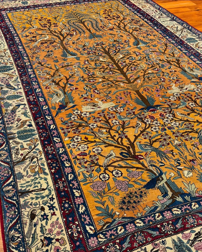 tehran persian rug provided by hadi maktabi gallery