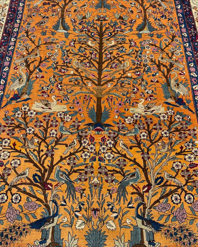 tehran persian rug provided by hadi maktabi gallery