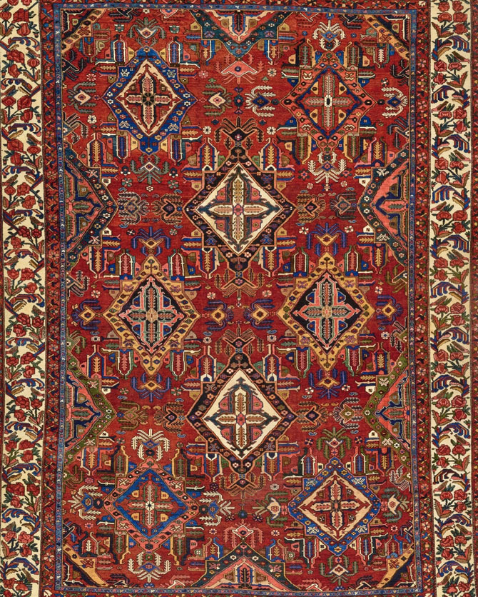 bakhtiari persian rug provided by farmand gallery