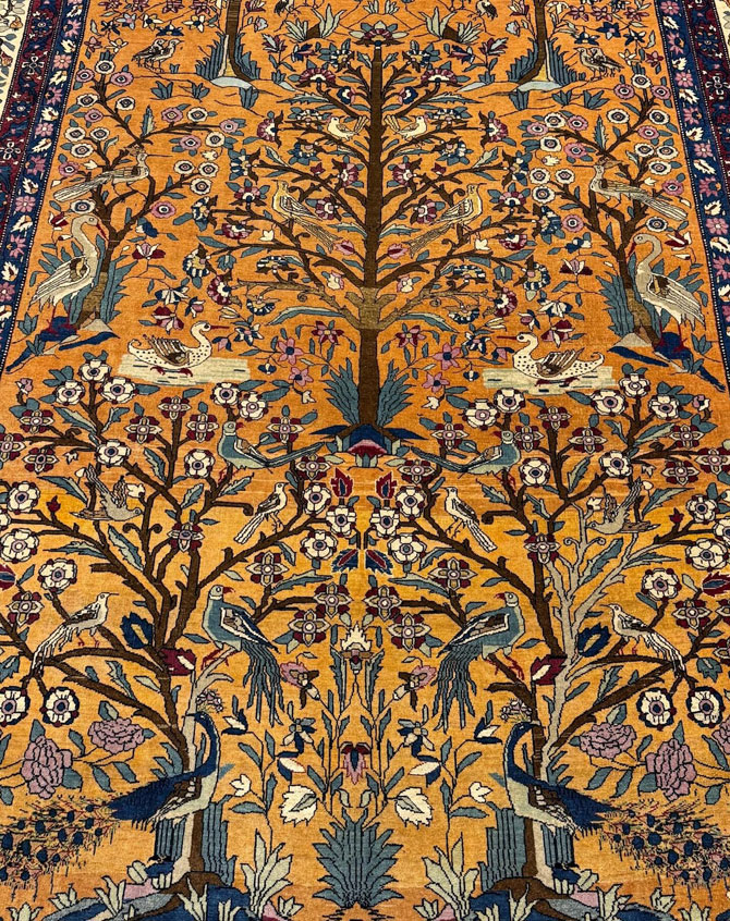 tehran persian rug provided by hadi maktabi gallery