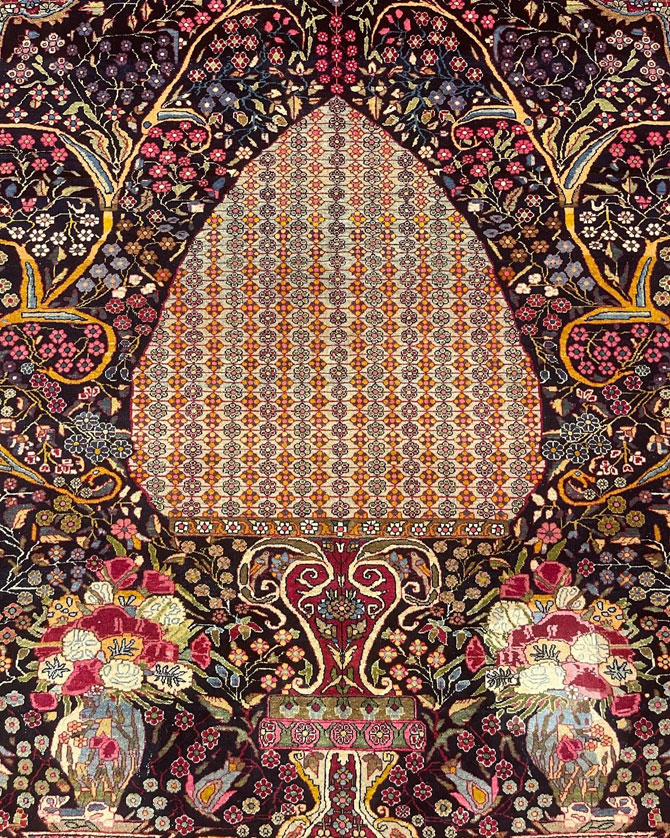 tehran persian rug provided by hadi maktabi gallery